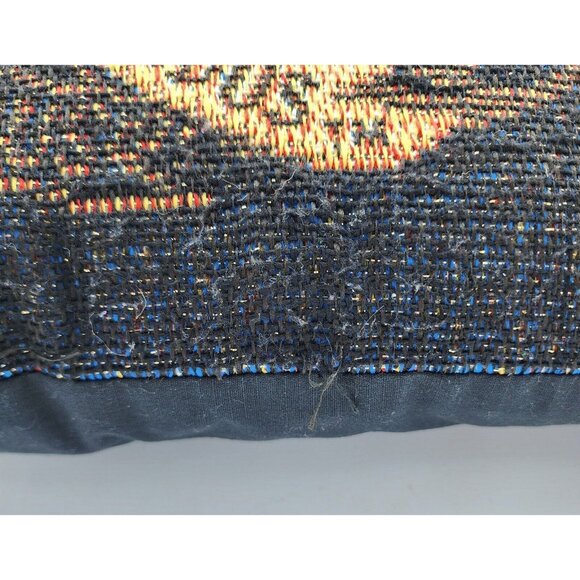 VTG x2 Harry Potter Hogwarts Crest/Marauder's Map Woven Tapestry Throw Pillows - Picture 10 of 16